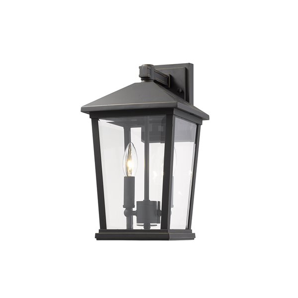 Z-Lite Beacon 2-Light Outdoor Wall Sconce in Oil Rubbed Bronze 568M-ORB ...