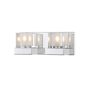 Luminaire de vanité pour salle de bain Fallon de Z-Lite à 2 ampoules, fini chrome