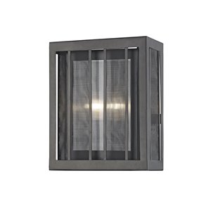 Applique murale Meridional de Z-Lite à 2 lumières, bronze, 8 po x 10 po x 4 po
