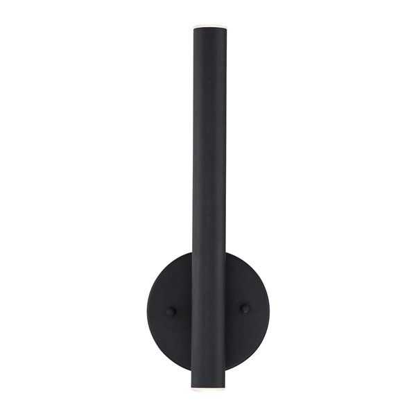 Z-Lite Forest 2-Light Wall Sconce in Matte Black - 4.75-in x 14-in x 3-in