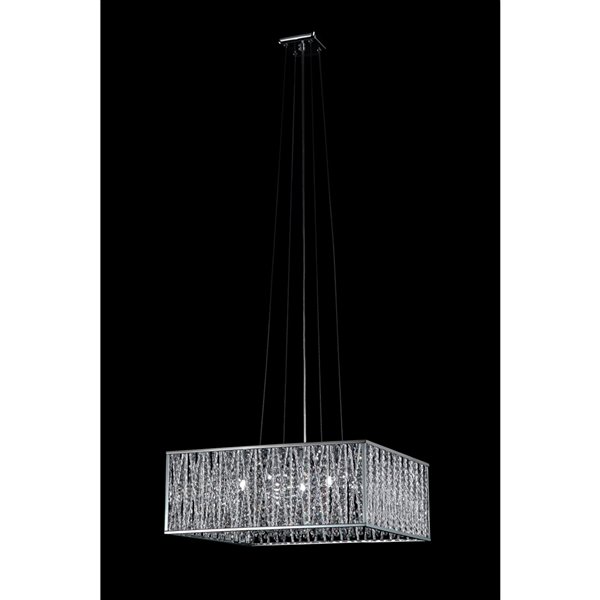 Z-Lite Terra 5-Light Pendant - 19.75'' - Chrome