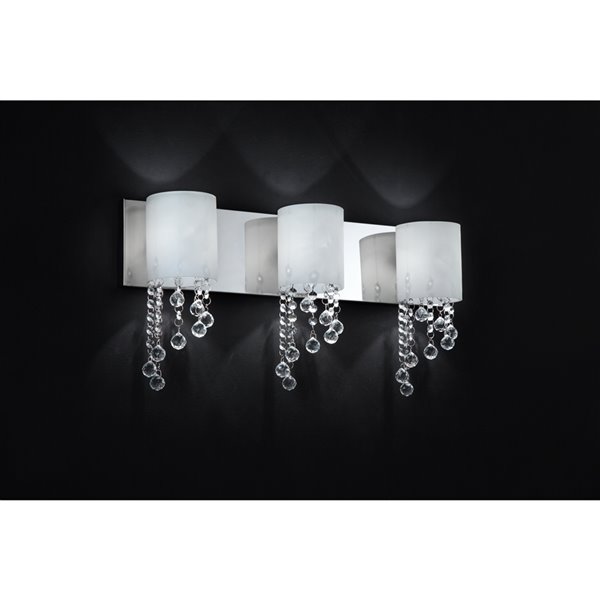 Z-Lite Jewel Bathroom Vanity Light - 3-Light - Chrome Finish 871CH