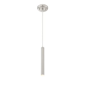 Luminaire suspendu Forest de Z-Lite à 1 ampoule, fini nickel brossé