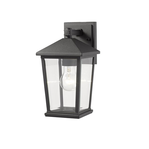 Z-Lite Beacon 1-Light Outdoor Wall Sconce in Black