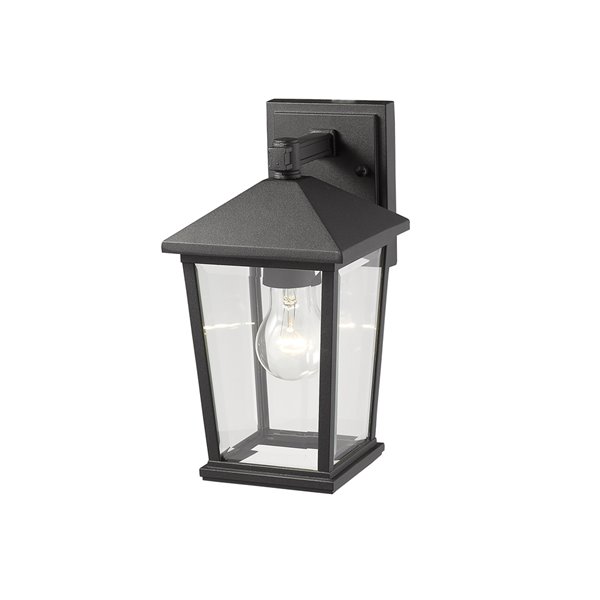 Z-Lite Beacon 1-Light Outdoor Wall Sconce in Black