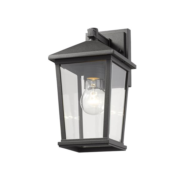 Z-Lite Beacon 1-Light Outdoor Wall Sconce in Black