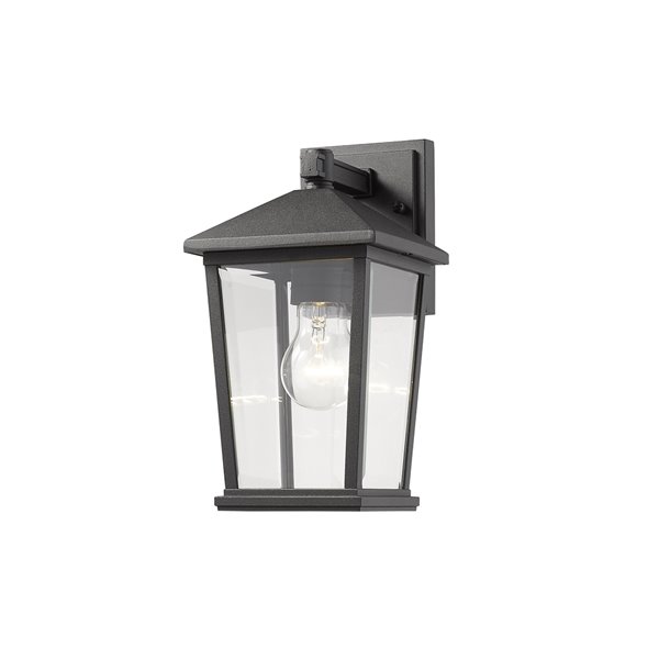 Z-Lite Beacon 1-Light Outdoor Wall Sconce in Black