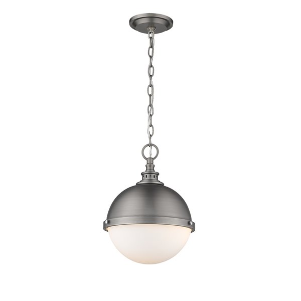 Z-Lite Peyton 2-Light Mini Pendant in Antique Nickel
