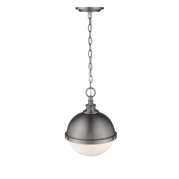 Z-Lite Peyton 2-Light Mini Pendant in Antique Nickel
