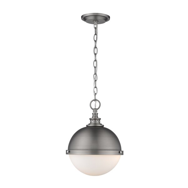 Z-Lite Peyton 2-Light Mini Pendant in Antique Nickel 619MP