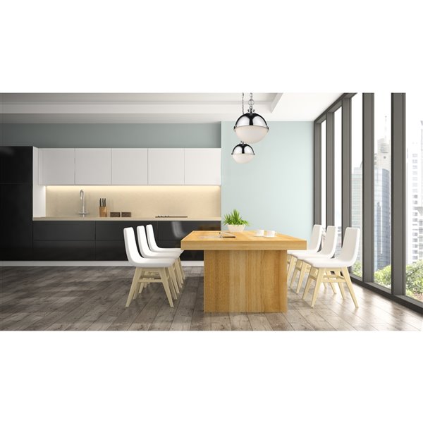 Z-Lite Peyton 2-Light Pendant in Chrome