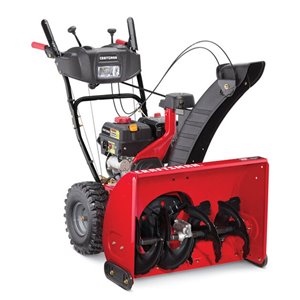 Souffleuse à neige Craftsman à deux phases 243 cc de 28 po, démarrage électrique