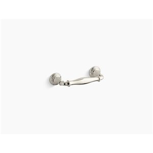 Poignée de tiroir Devonshire de KOHLER K-10576, 3 po, nickel poli