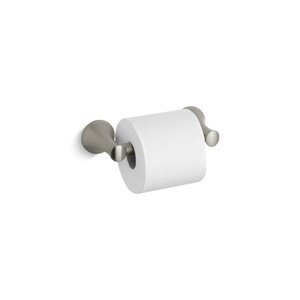 Porte-papier hygiénique Coralais de KOHLER K-13434, nickel brossé vibrant