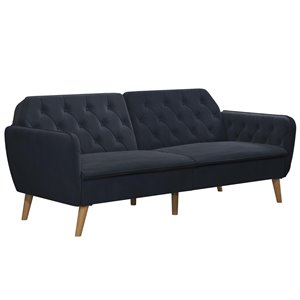 Futon mousse à mémoire Tallulah de Novogratz, 83 po x 33.5 po x 32.5 po, bleu