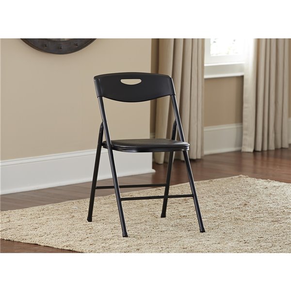 Cosco Folding Table and Chair Set - 5 Pieces - Black