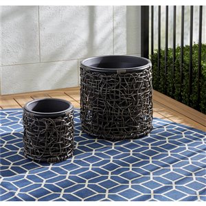 Jardinière intérieur/extérieur Nesting de Cosco, gris