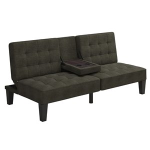 Futon convertible fendu dans le dos avec porte-gobelet Julia de Dorel