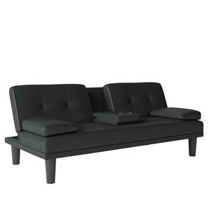 Canapé-lit futon avec porte-gobelet et 2 oreillers Marley de Dorel