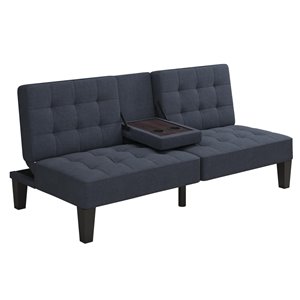 Futon convertible fendu dans le dos avec porte-gobelet Julia de Dorel