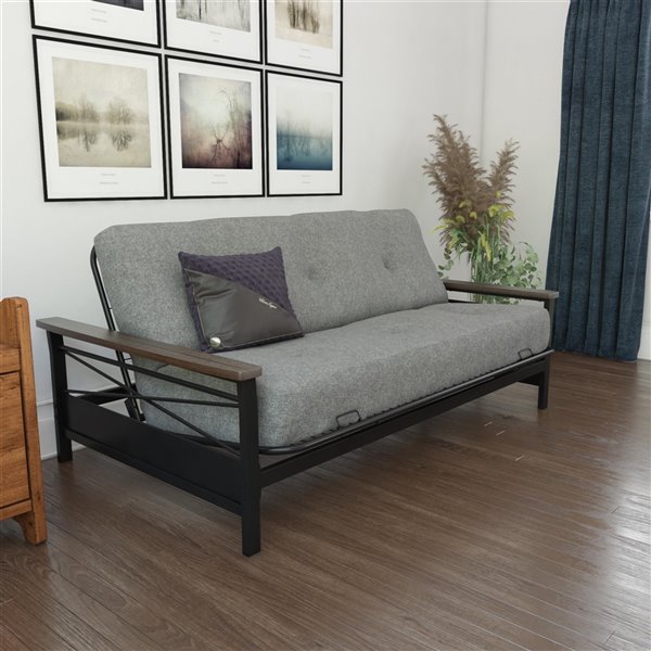 DHP Independently Encased Coil Futon with Foam Mattress - 8-in