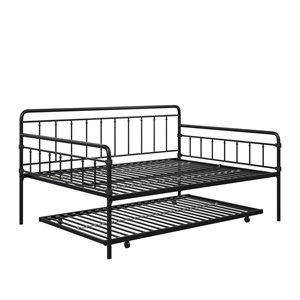 DHP Wallace Metal Daybed with Trundle - Black