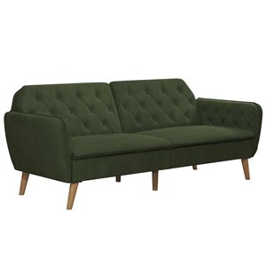 Futon mousse à mémoire Tallulah de Novogratz - 83 po x 33.5 po x 32.5 po, vert