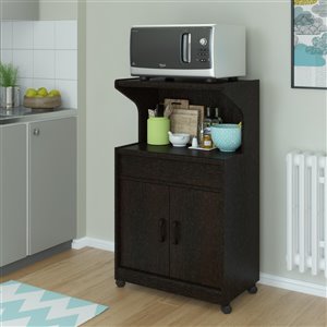 Panier avec plateau pour micro-ondes Reggie de Ameriwood, espresso