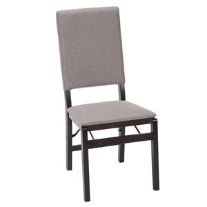 Chaise pliante en tissu et bois avec rangement Parsons de Cosco