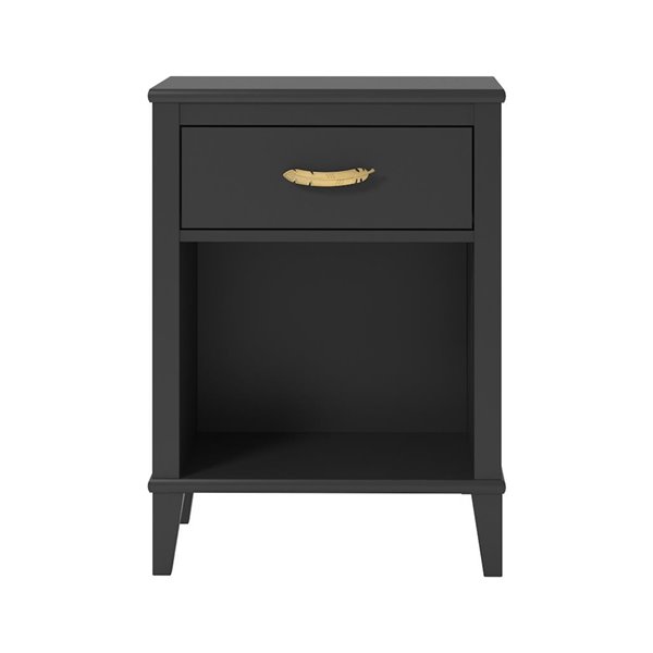 Table de nuit Monarch Hawken de Ameriwood, noir