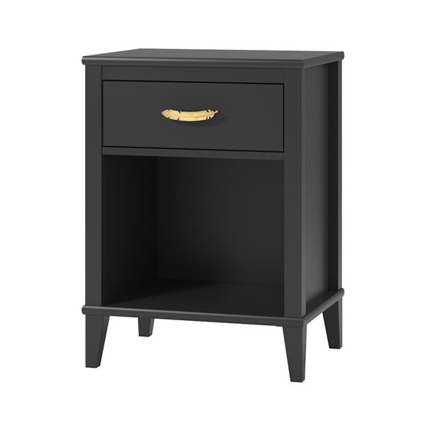 Table de nuit Monarch Hawken de Ameriwood, noir