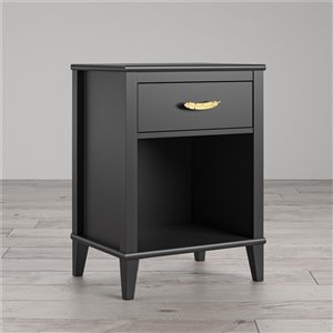 Table de nuit Monarch Hawken de Ameriwood, noir