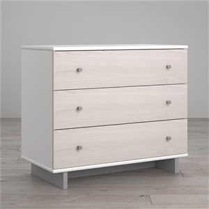 Maple Lane Dove 3 Drawer Dresser - White