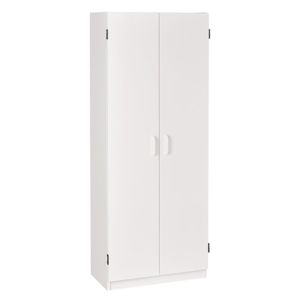 White System Build Flynn Wooden Storage Cabinet 