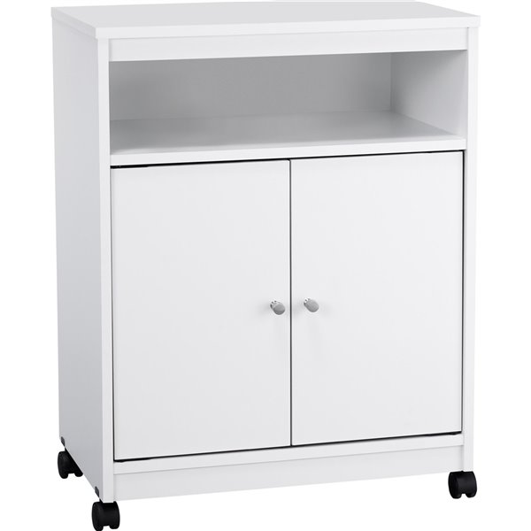 Ameriwood Landry Microwave Cart - White