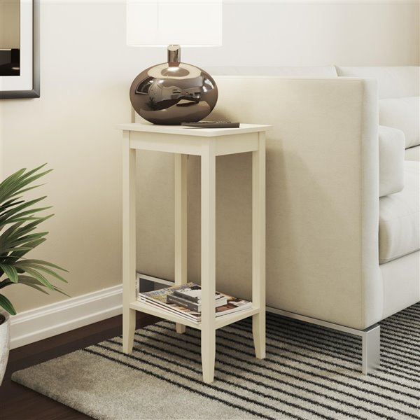 Dhp Rosewood Tall End Table White 2271159 Rona