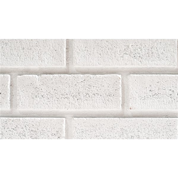 Quality Stone Modern Brick - Left Corner - Simply White - 4-Pack