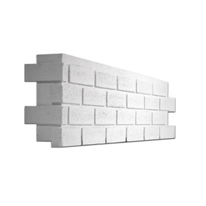 Quality Stone Modern Brick - Left Corner - Simply White - 4-Pack