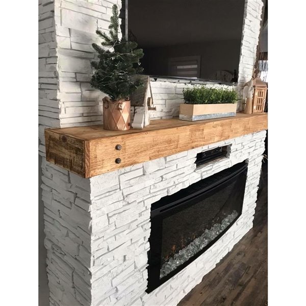 Quality Stone Stacked Stone - Left Corners - Simply White - 4-Pack