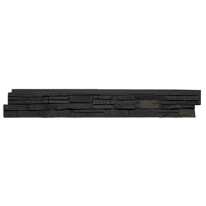 Quality Stone Stacked Stone - Panels - Black Blend - 4-Pack