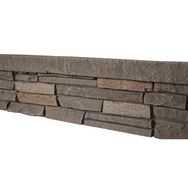 Quality Stone Stacked Stone Top Trims  - Black Blend - 4-Pack