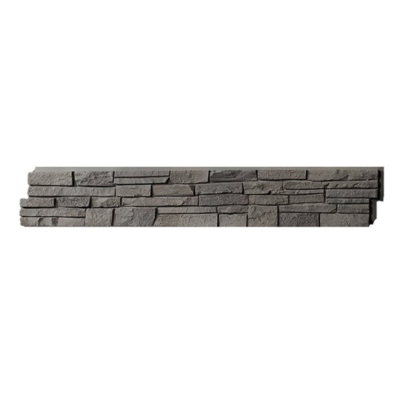 Panneaux Stacked Stone de Quality Stone, mélange de gris, paquet de 4