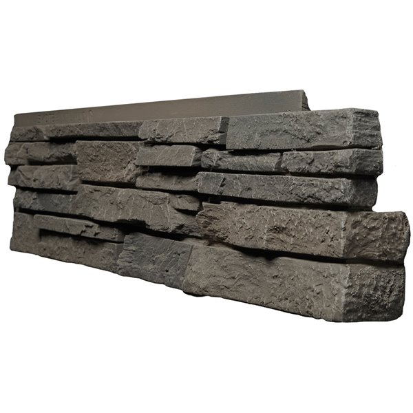 Quality Stone Stacked Stone - Right Corners - Grey Blend - 4-Pack QSSSG ...