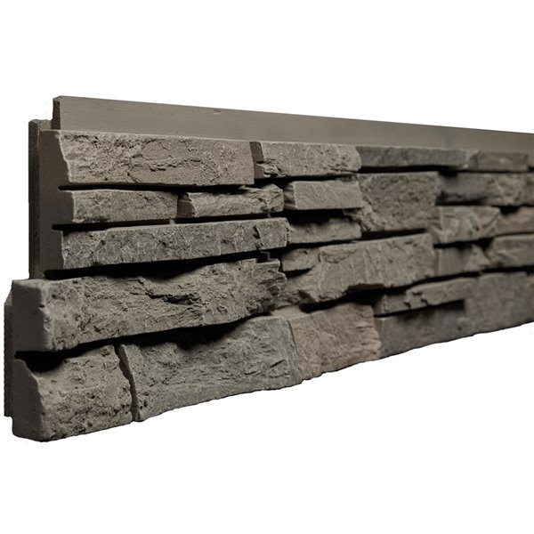 Quality Stone Stacked Stone - Panels - Grey Brown - 4-Pack