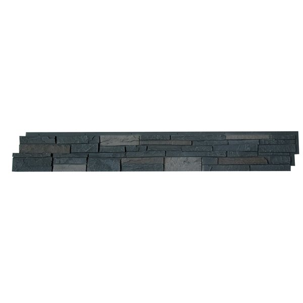 Panneaux Stacked Stone de Quality Stone, brun foncé, paquet de 4