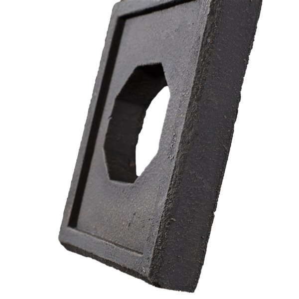 Quality Stone Stacked Stone Fixture Trim  - Black Blend