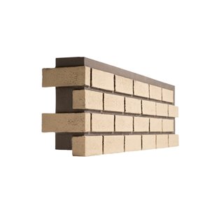 Quality Stone Modern Brick - Left Corner - Old School Yellow - 4-Pack