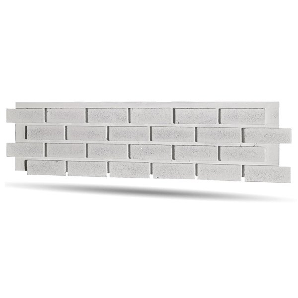 Quality Stone Modern Brick Panel - Simply White - 4-Pack