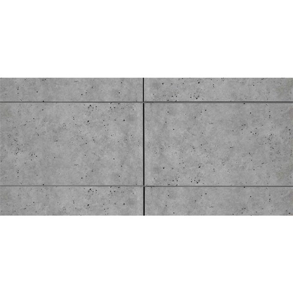 Panneaux plats Urban Concrete de Hourwall, gris industriel, paquet de 2