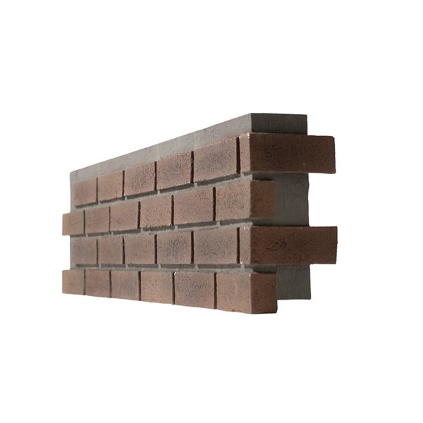 Quality Stone Modern Brick Right Corner Terra Cotta 4Pack QSMBTC